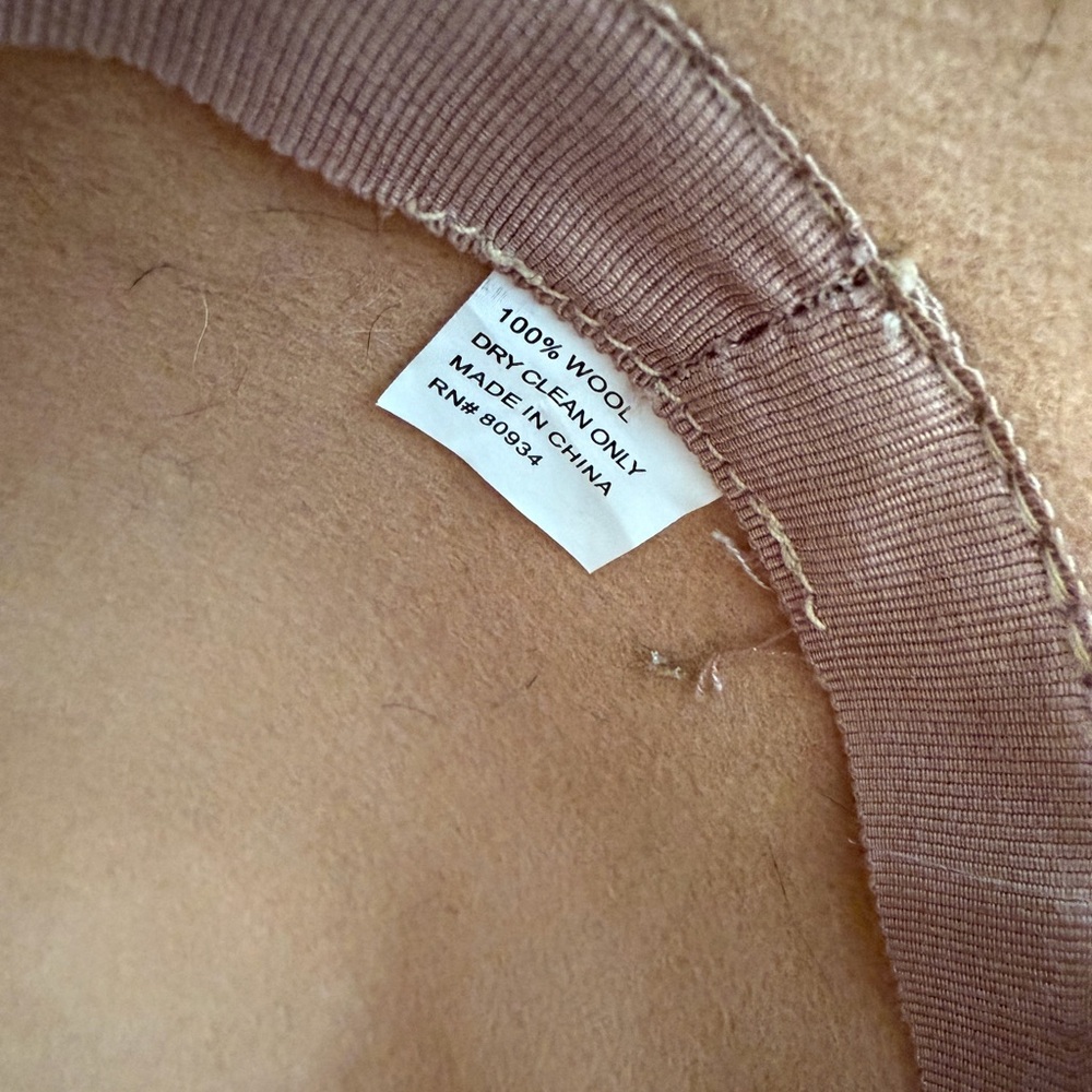 Tan Wool Hat - Picture 3 of 3